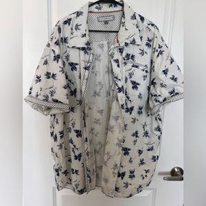 Mens short sleeve button down
